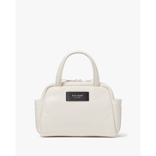 Kate Spade Puffed Satchel in Parchment - Preorder