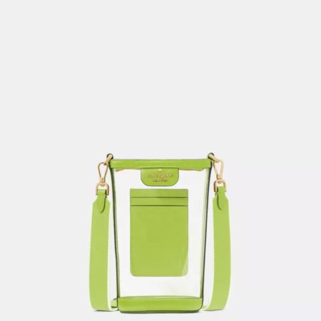 Kate Spade Clare Clear Phone Crossbody Grasshopper Green - Preorder