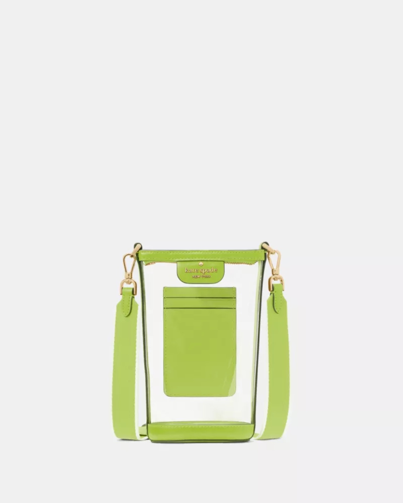Kate Spade Clare Clear Phone Crossbody Grasshopper Green - Preorder