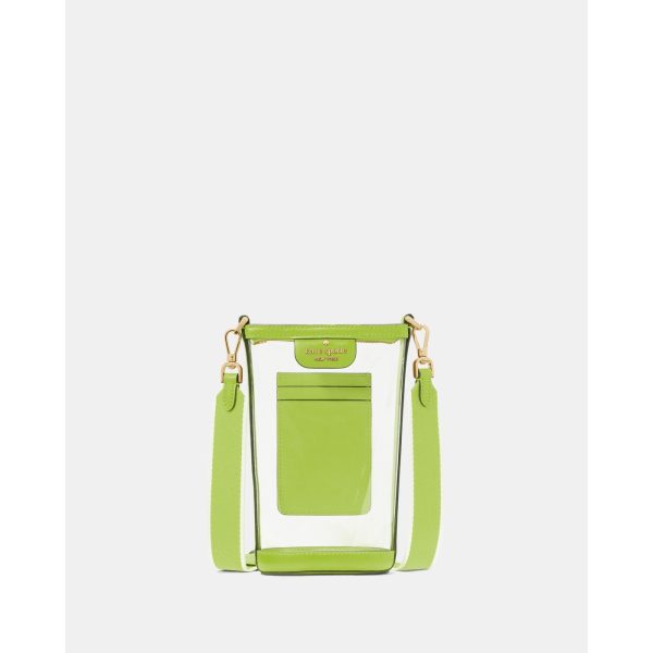 Kate Spade Clare Clear Phone Crossbody in Grasshopper Green - Preorder
