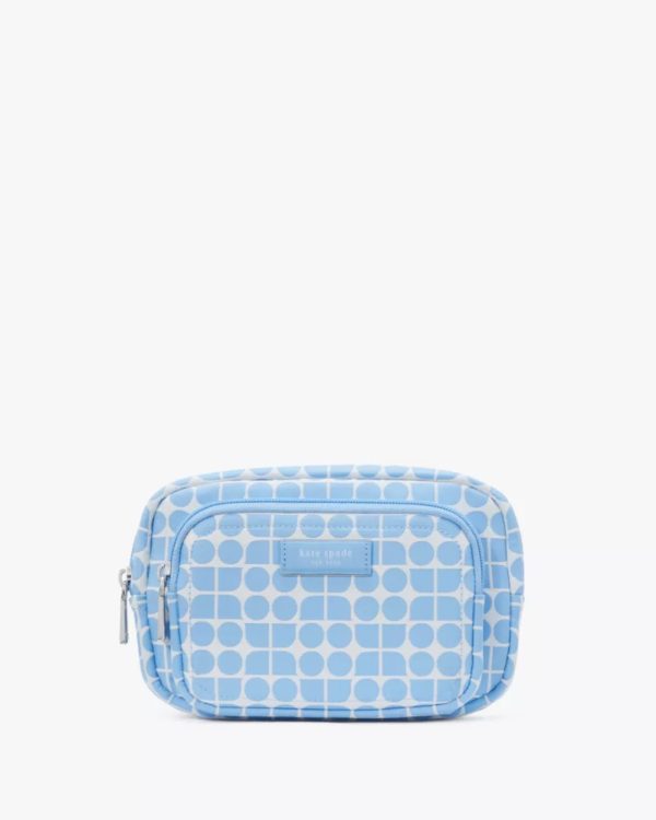Kate Spade Noel Jacquard Belt Bag Astral Blue Multi - Preorder