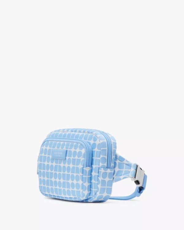 Kate Spade Noel Jacquard Belt Bag Astral Blue Multi - Preorder