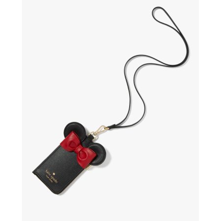 Kate Spade Disney X Kate Spade New York 3D Card Case Lanyard in Black Multi - Preorder