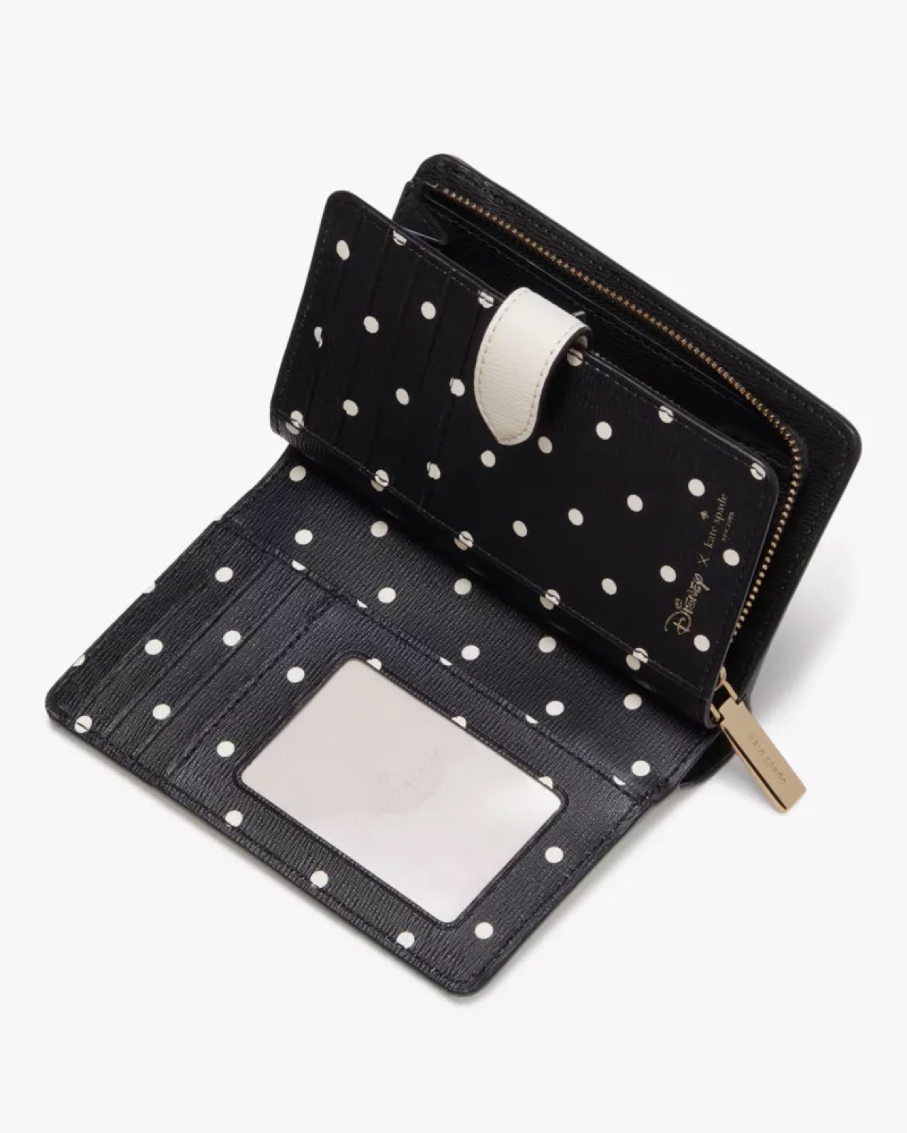 Kate Spade Disney X Kate Spade New York Minnie Medium Compact Bifold Wallet Parchment Multi - Preorder - Image 2
