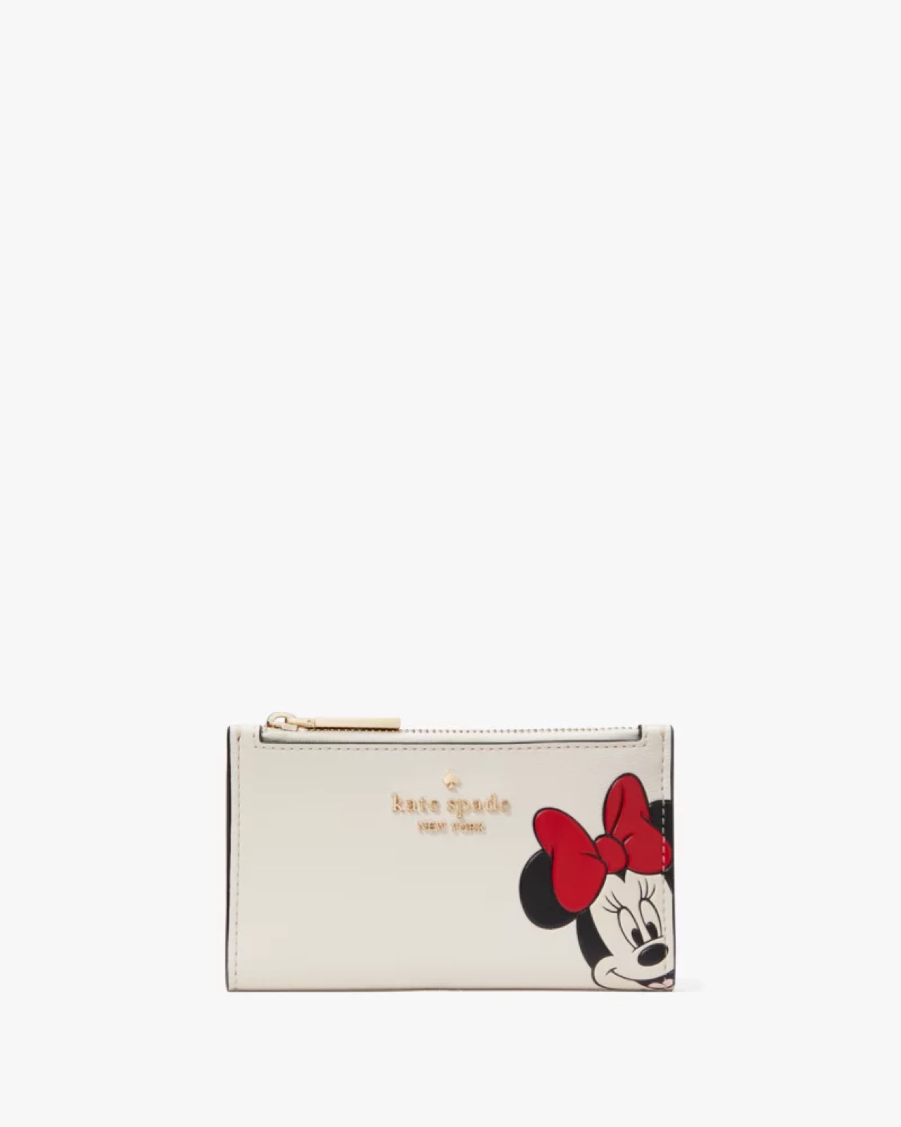 Kate Spade Disney X Kate Spade New York Minnie Small Slim Bifold Wallet Parchment Multi - Preorder