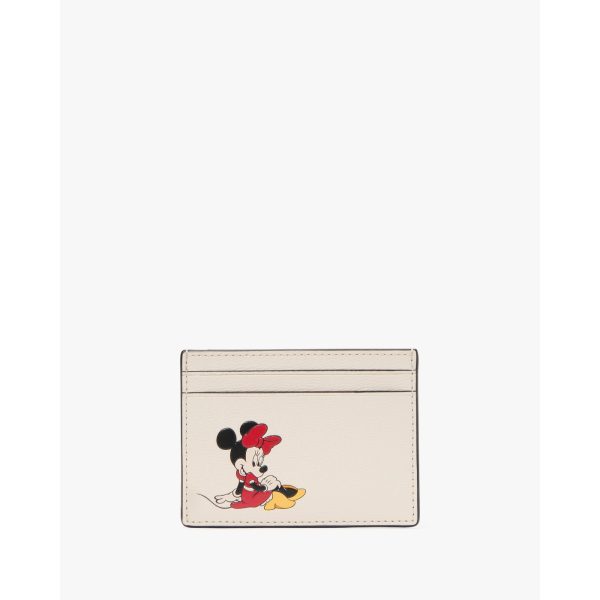 Kate Spade Disney X Kate Spade New York Minnie Mouse Card Holder in Parchment Multi - Preorder