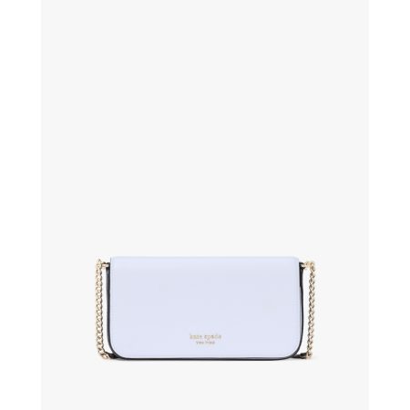 Kate Spade Devin Colorblocked Flap Chain Wallet in Pale Sapphirine Multi - Preorder