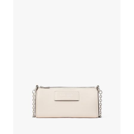 Kate Spade Label Pochette in Parchment - Preorder