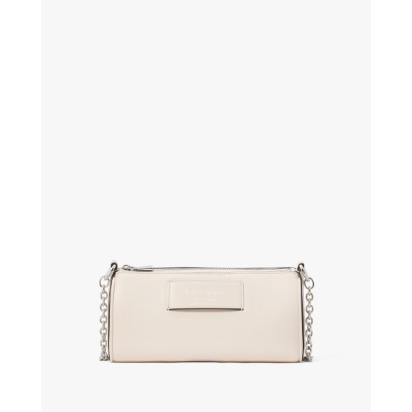 Kate Spade Label Pochette in Parchment - Preorder
