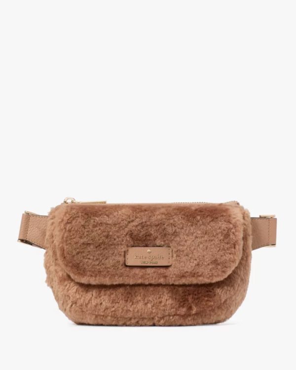 Kate Spade Rosie Faux Fur Belt Bag Light Fawn - Preorder