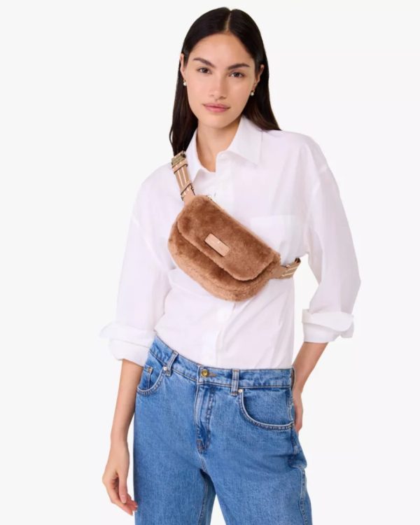 Kate Spade Rosie Faux Fur Belt Bag Light Fawn - Preorder