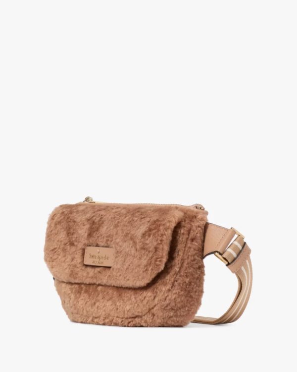 Kate Spade Rosie Faux Fur Belt Bag Light Fawn - Preorder