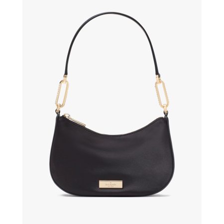 Kate Spade Nina Satin Shoulder Bag in Black - Preorder