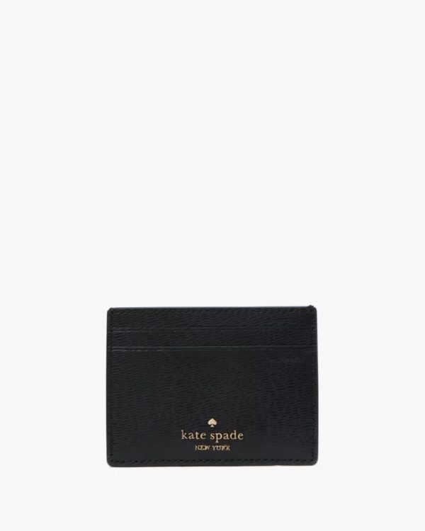 Kate Spade NYC Big Apple Small Slim Card Holder Black Multi - Preorder