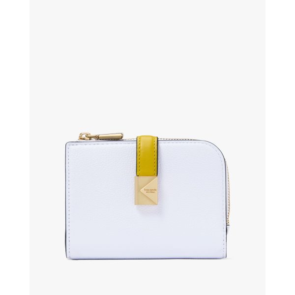 Kate Spade Deco Colorblocked Small Compact Wallet in Pale Sapphirine Multi - Preorder