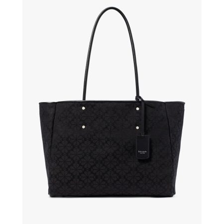 Kate Spade Spade Flower Jacquard Large Everything Tote in Black Multi - Preorder
