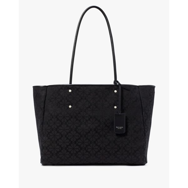 Kate Spade Spade Flower Jacquard Large Everything Tote in Black Multi - Preorder