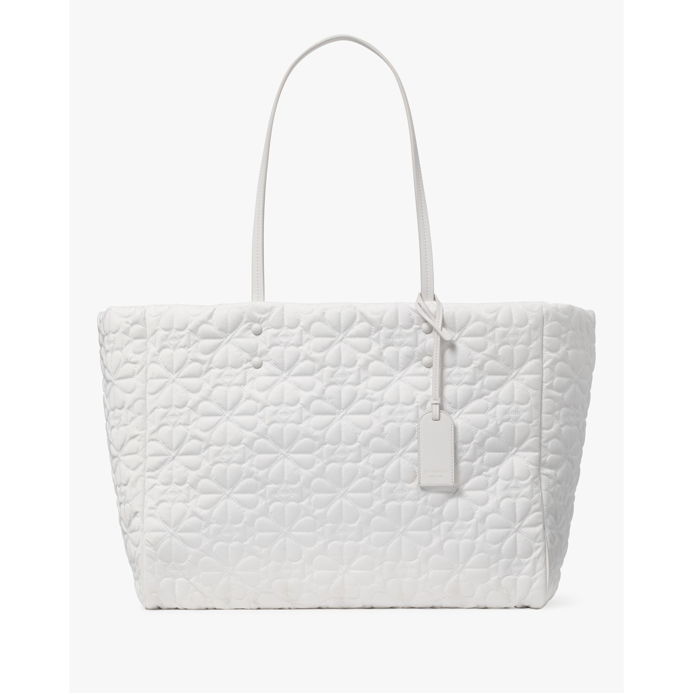 Kate Spade Tilly Quilted Large Tote Bag in White Dove - Preorder