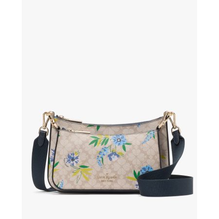 Kate Spade Duet Spade Flower Floral Crossbody in Blazer Blue Multi - Preorder