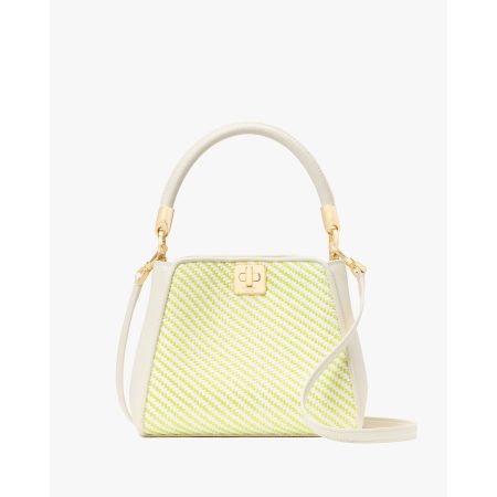Kate Spade Phoebe Straw Small Top Handle Bag in Lime Slushy Multi - Preorder
