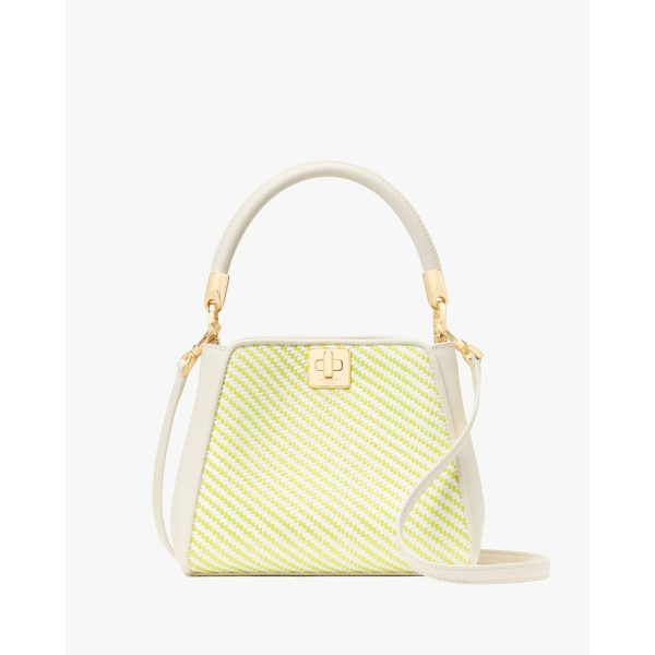 Kate Spade Phoebe Straw Small Top Handle Bag in Lime Slushy Multi - Preorder