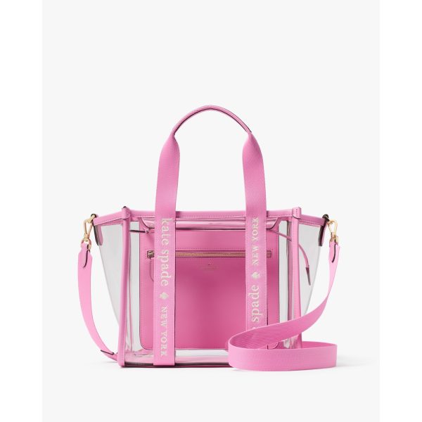 Kate Spade Kip Clear Small Tote in Rose Smoke Multi - Preorder