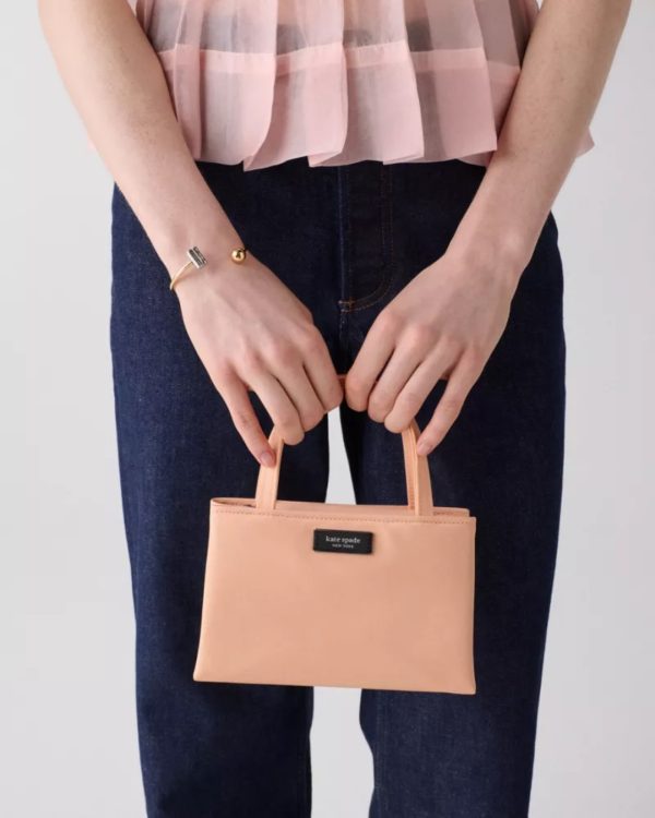 Kate Spade Sam Icon Ksnyl Mini Tote Bag Light Cantaloupe - Preorder
