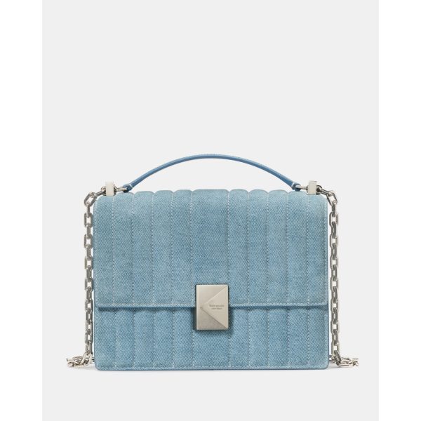 Kate Spade Deco Quilted Chain Shoulder Bag in Blue Multi - Preorder