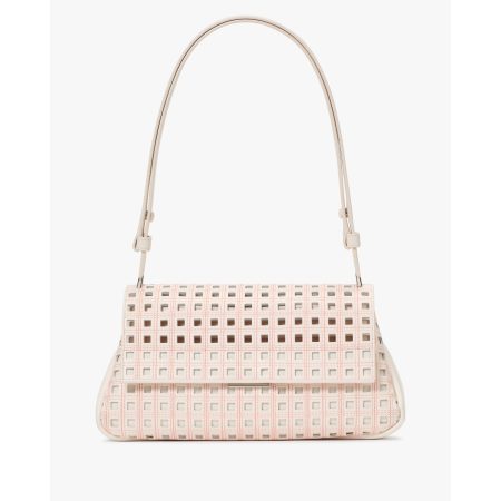 Kate Spade Grace Perforated Convertible Shoulder Bag in Cream Multi - Preorder