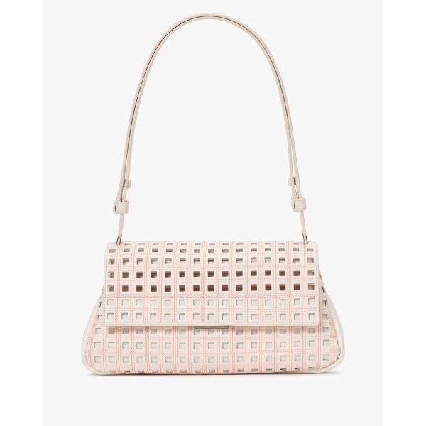 Kate Spade Grace Perforated Convertible Shoulder Bag in Cream Multi - Preorder