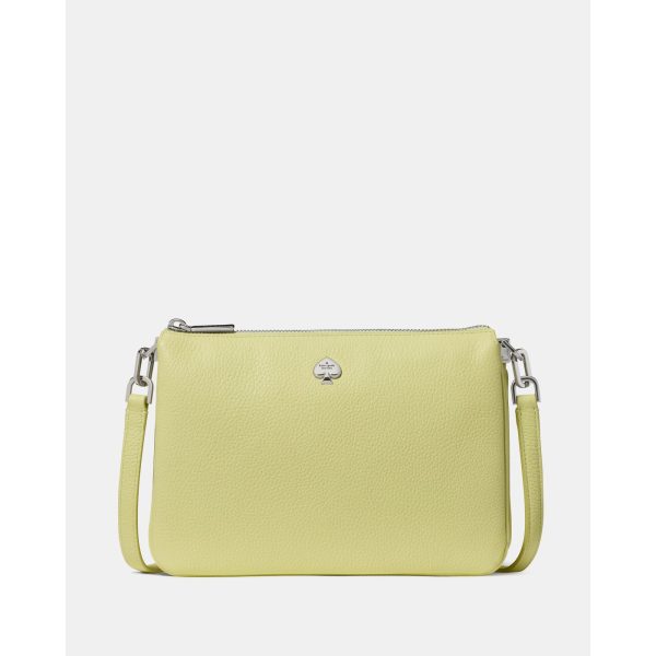 Kate Spade Kayla Triple Crossbody Bag in Tennis Ball - Preorder