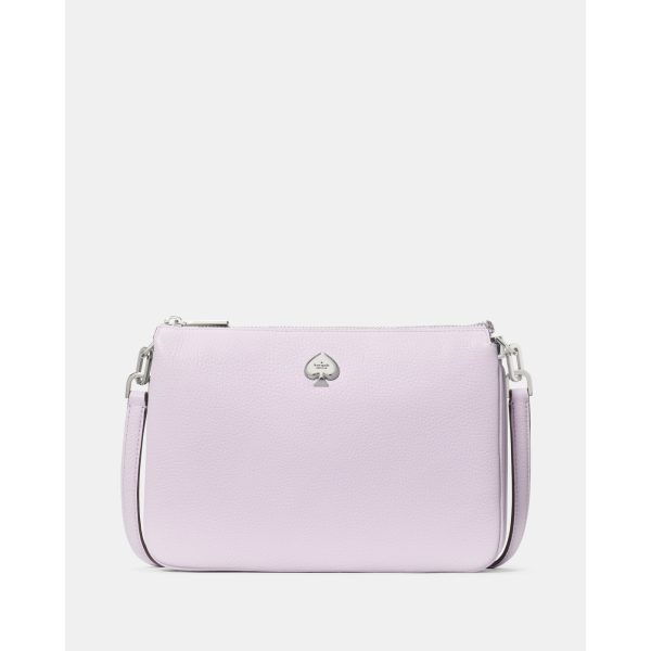 Kate Spade Kayla Triple Crossbody Bag in Light Frozen Lilac - Preorder
