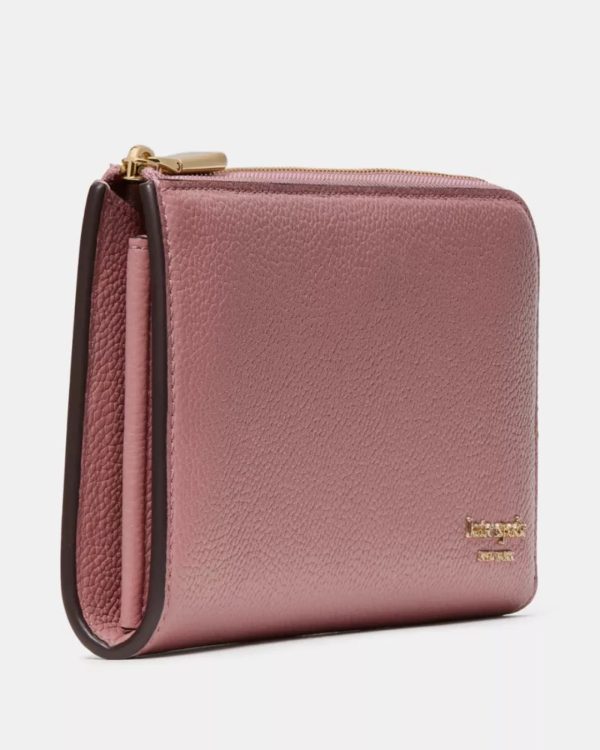 Kate Spade Devin Pebble Zip Around Continental Wallet Dusk Rose - Preorder