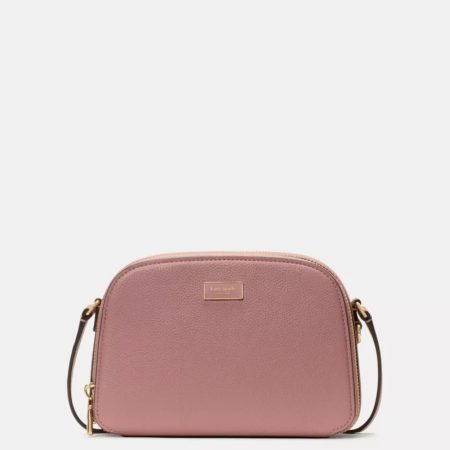 Kate Spade Serena Double Zip Dome Crossbody Dusk Rose - Preorder