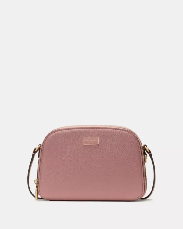 Kate Spade Serena Double Zip Dome Crossbody Dusk Rose - Preorder