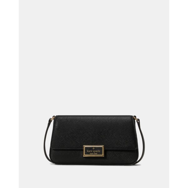 Kate Spade Reegan Mini Flap Crossbody in Black - Preorder
