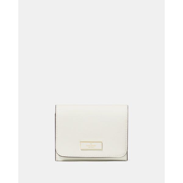 Kate Spade Bridget Crinkle Patent Small L-zip Wallet in Meringue - Preorder
