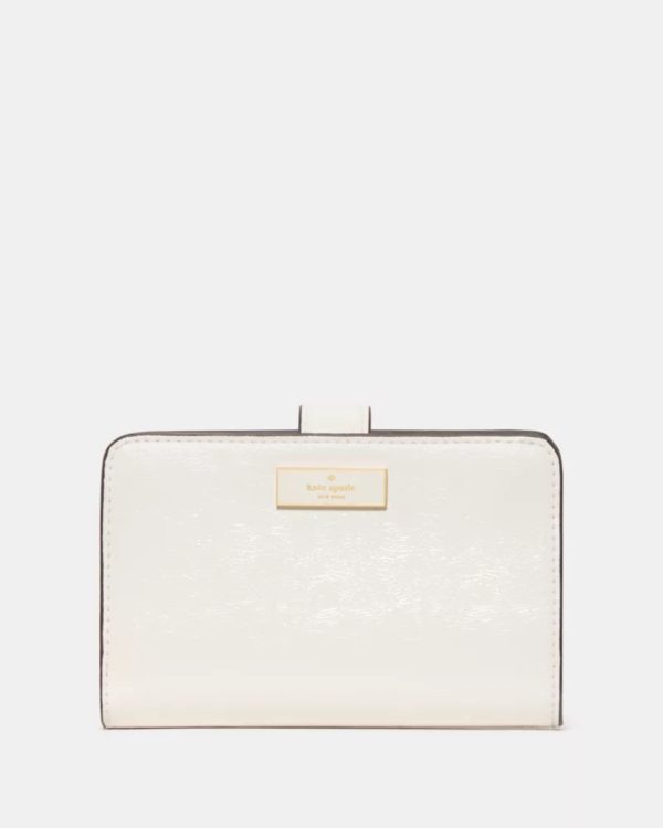 Kate Spade Bridget Crinkle Patent Medium Compact Bifold Wallet - Preorder