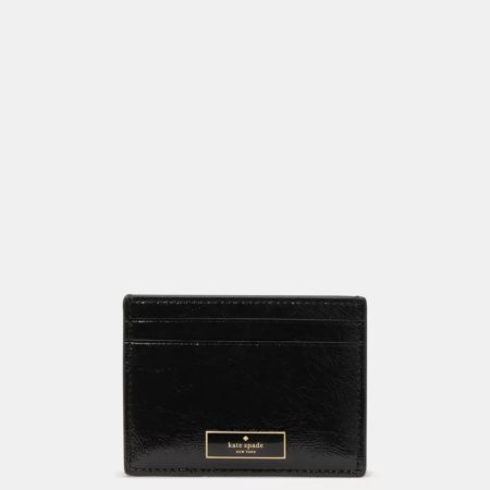 Kate Spade Bridget Crinkle Patent Small Slim Card Holder - Preorder