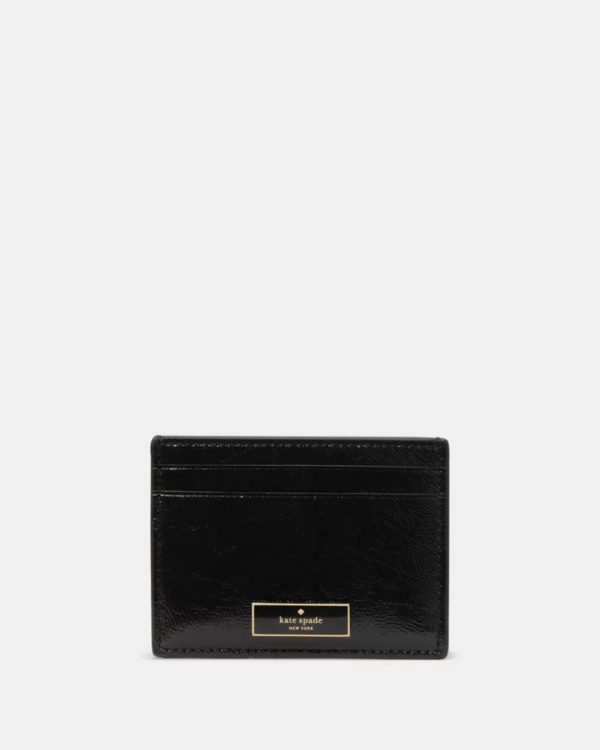 Kate Spade Bridget Crinkle Patent Small Slim Card Holder - Preorder