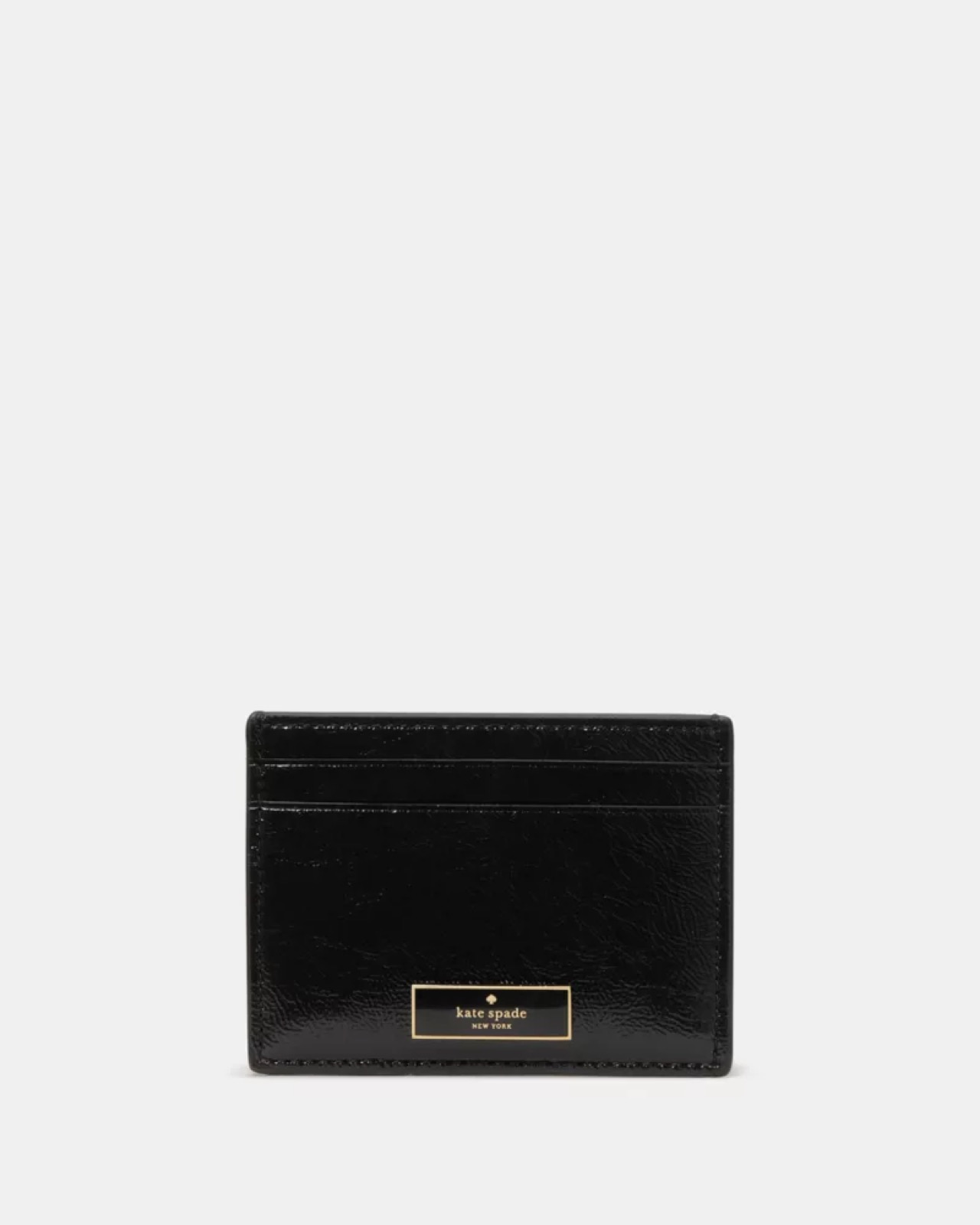 Kate Spade Bridget Crinkle Patent Small Slim Card Holder - Preorder