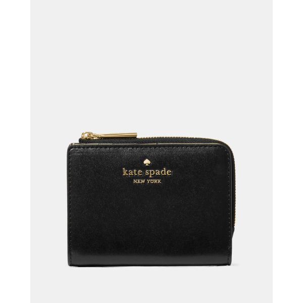 Kate Spade Madison Small L-zip Wallet in Black - Preorder