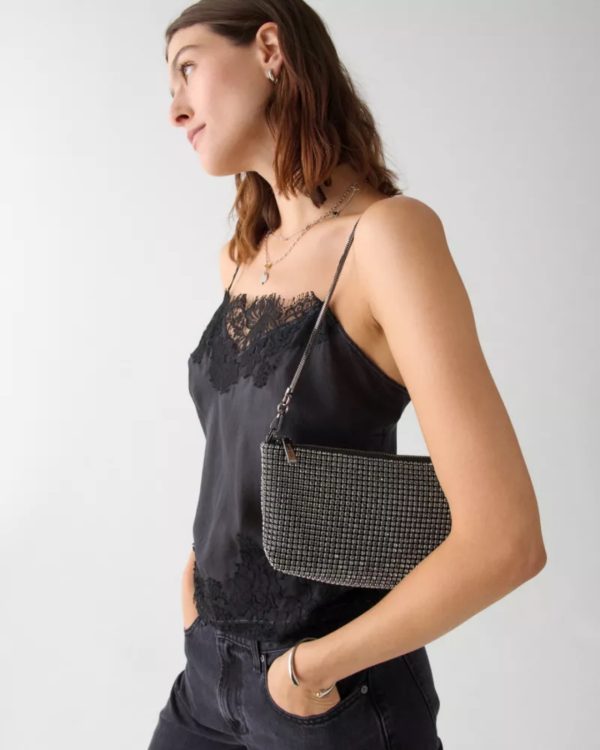 Kate Spade Andie Faux Crystal Mesh Small Shoulder Green Multi - Preorder