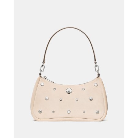 Kate Spade Kayla Suede Studs Small Convertible Shoulder Bag in Milk Glass - Preorder