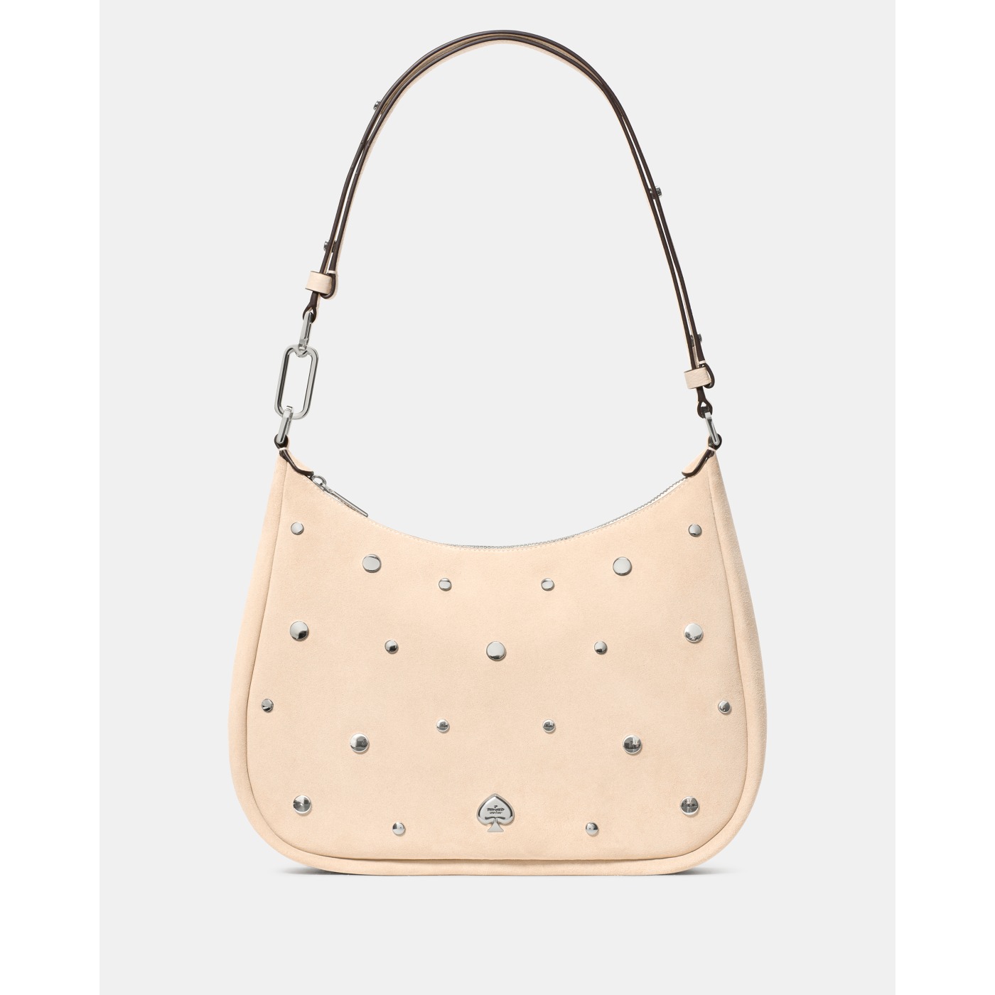Kate Spade Kayla Suede Studs Large Shoulder Bag in Milk Glass - Preorder