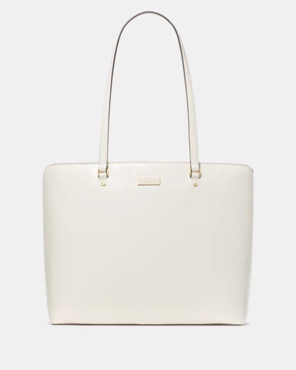 Kate Spade Bridget Crinkle Patent Large Tote Meringue - Preorder