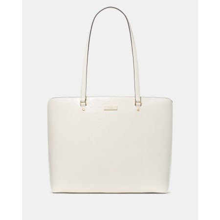 Kate Spade Bridget Crinkle Patent Large Tote in Meringue - Preorder