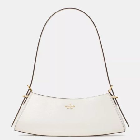 Kate Spade Frankie Textured Patent Leather Small East West Shoulder Meringue - Preorder