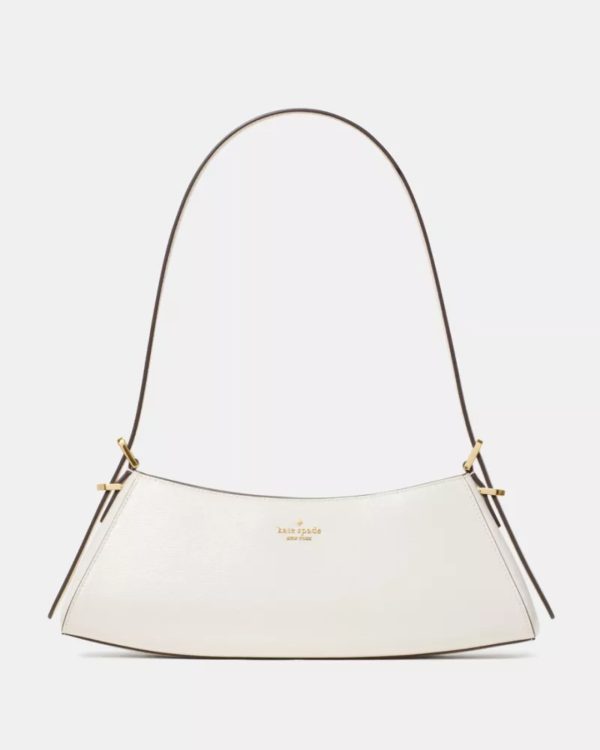 Kate Spade Frankie Textured Patent Leather Small East West Shoulder Meringue - Preorder