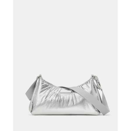 Kate Spade Carter Metallic Fabric Small Shoulder Bag in Silver - Preorder